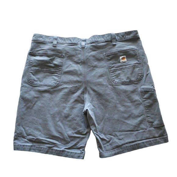 Carhartt Relaxed Fit Mens Canvas gray shorts Size 46 Work Durable Sturdy - Picture 2 of 6